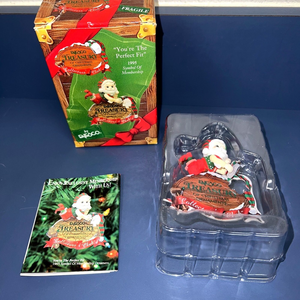 1995 Enesco Charter Collector Club Ornament Kit You Are the Perfect Fit NIB